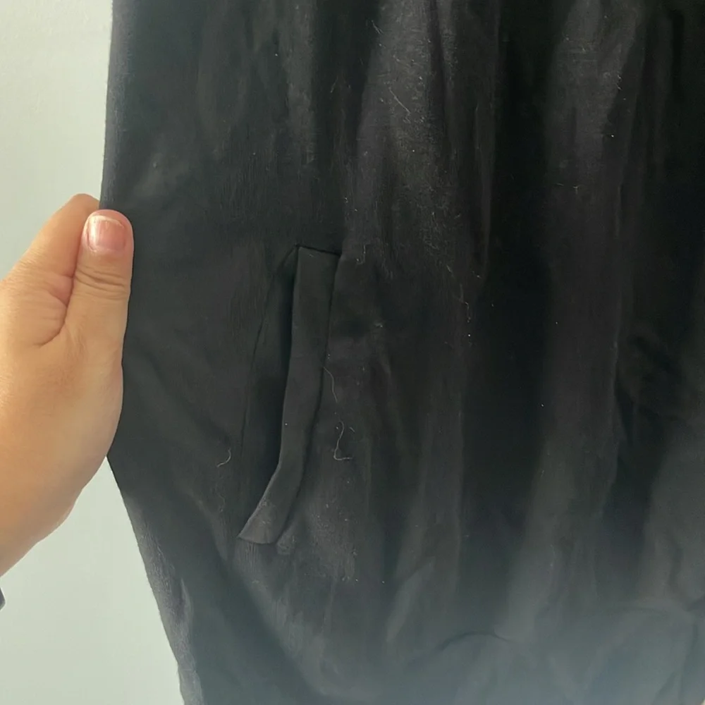 Express wide neck black dress